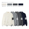 2024 new autumn and winter men's knitted sweaters, high-end texture, four-bar cardigan, slimming knitted sweater for couples Application Scenario